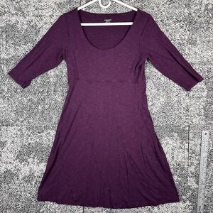 Toad & Company‎ Rosalinda Jersey Knit Dress Womens Small Maroon A Line